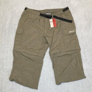 Gander Mountain Pants Men XLx30 Convertible Zip Off Fishing Camping Gorpcore NWT